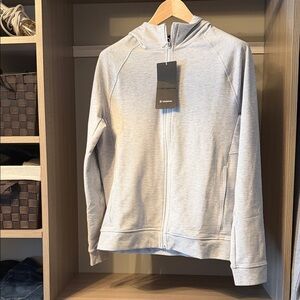 lululemon athletica Light Gray Full-Zip Hoodie